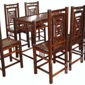 Bàn Ghế Tre Mẫu 1